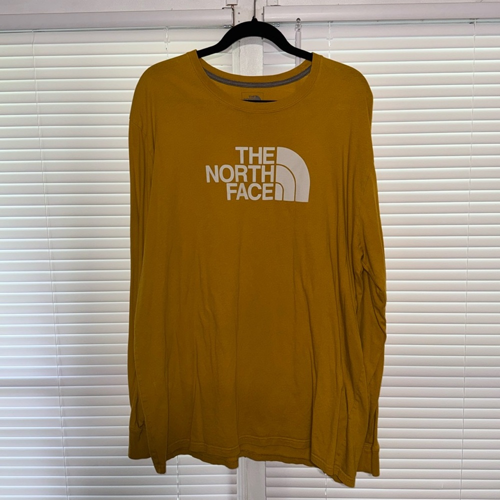 Mustard North Face Long sleeve XXL